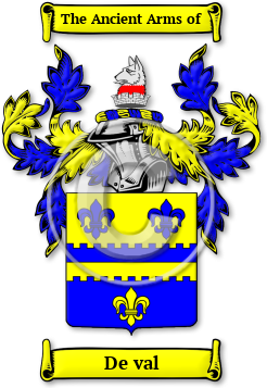De val Family Crest Download (jpg) Legacy Series - 150 DPI